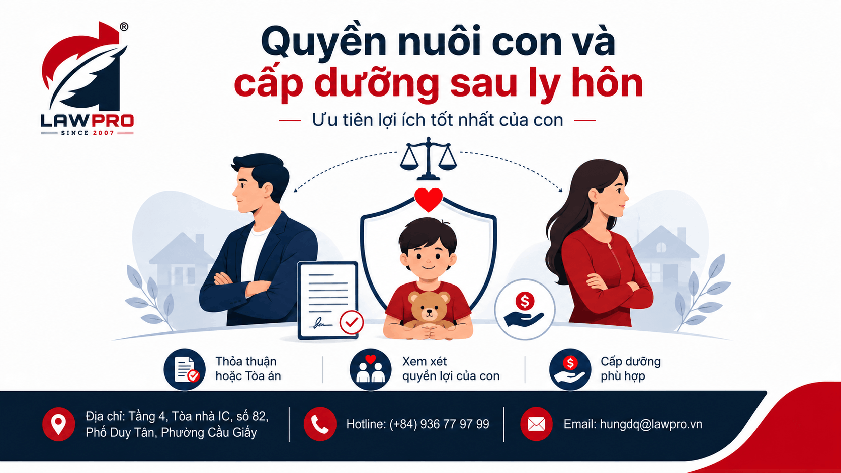Quyền nuôi con và cấp dưỡng sau ly hôn